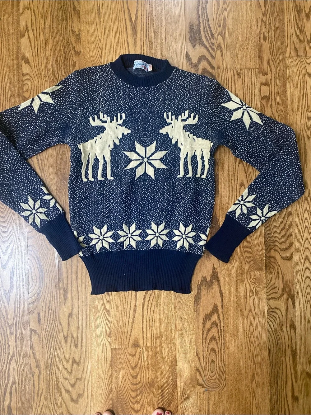 Womens Vintage Catalina Sportswear Crewneck sweater fair aisle Scandinavian S